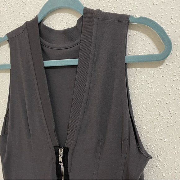 RtA Bandit Dress Jersey Knit Midi Faded Grey - Picture 11 of 12